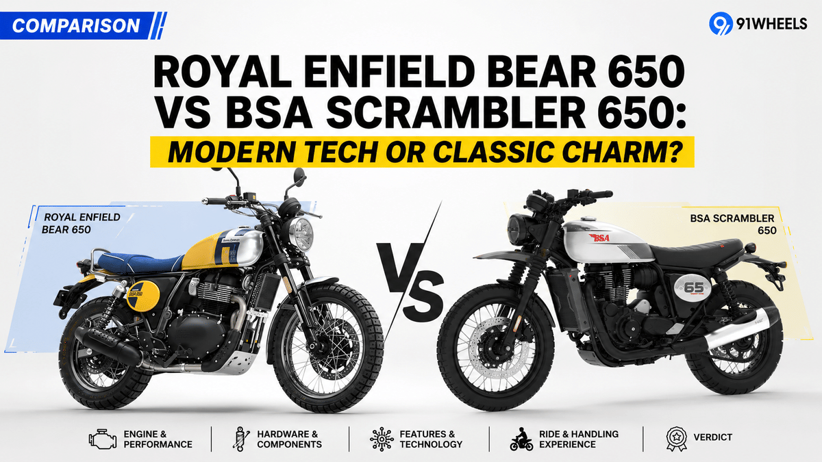 Royal Enfield Bear 650 vs BSA Scrambler 650: Modern Tech or Classic Charm? Royal Enfield Bear 650 vs BSA Scrambler 650: Modern Tech or Classic Charm?
